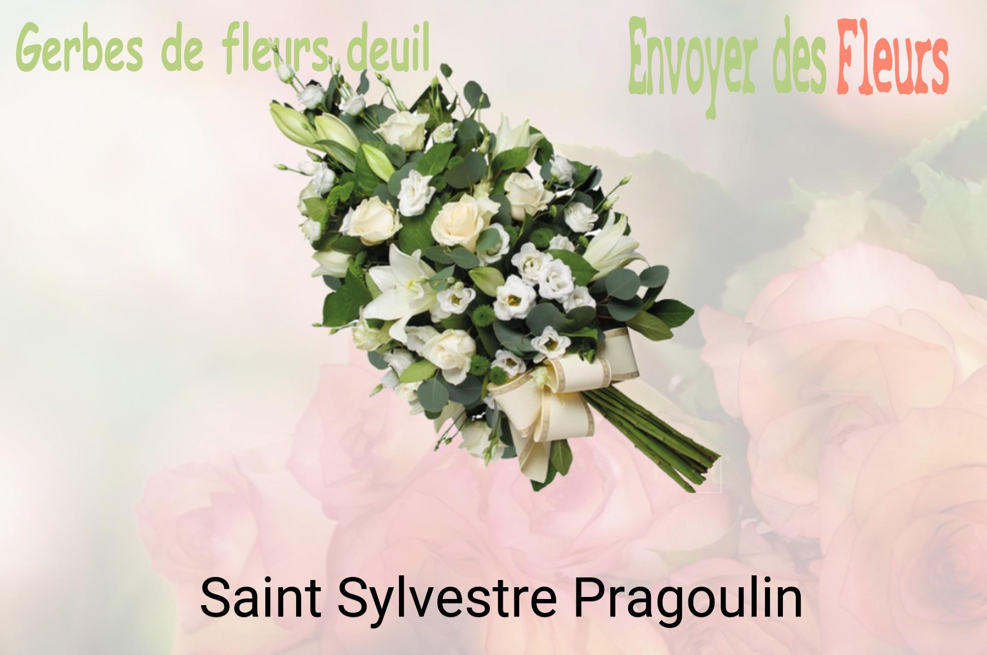 Gerbe de fleurs de deuil livrée à Saint-Sylvestre-Pragoulin